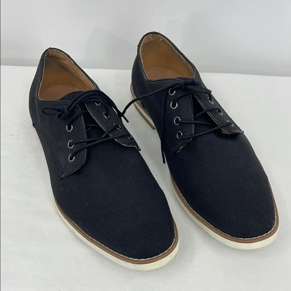 MADDEN SIZE 13M Men's Black Canvas Tie Shoes